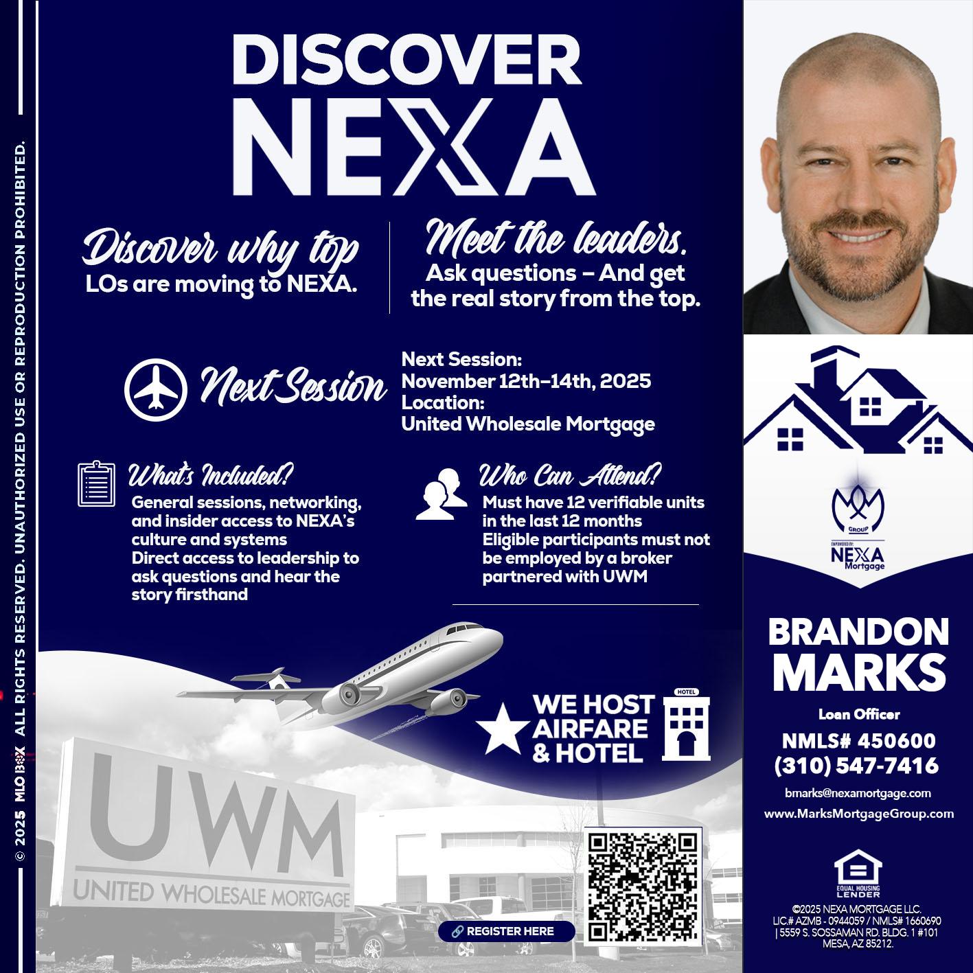 DISCOVER NEXA - Brandon Marks -Mortgage Broker