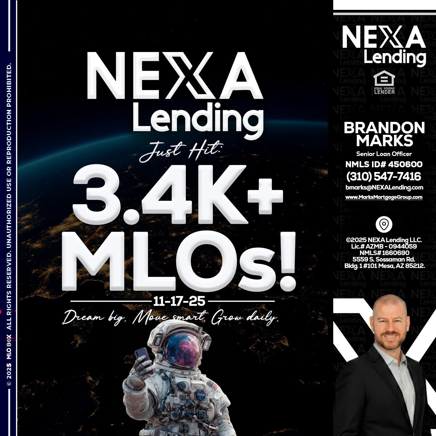 3.4K MLOs - Brandon Marks -Mortgage Broker