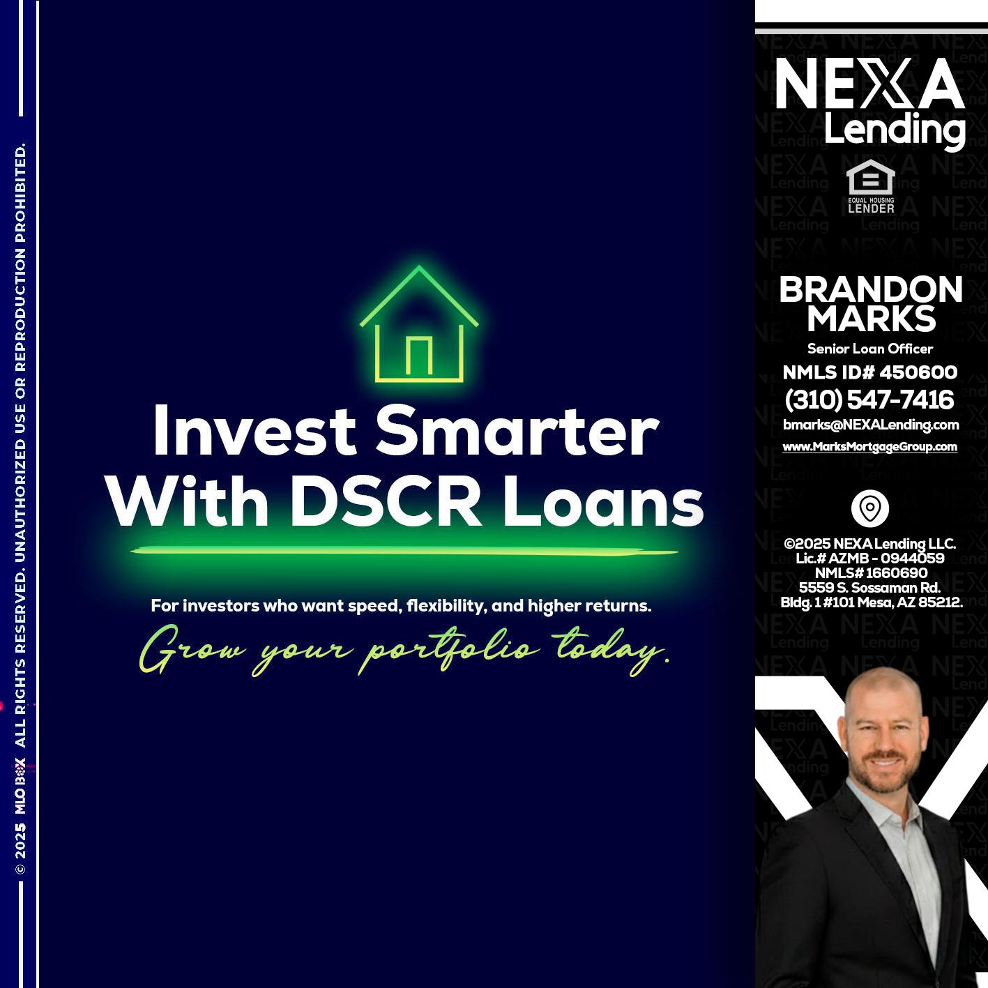 DSCR - Brandon Marks -Mortgage Broker